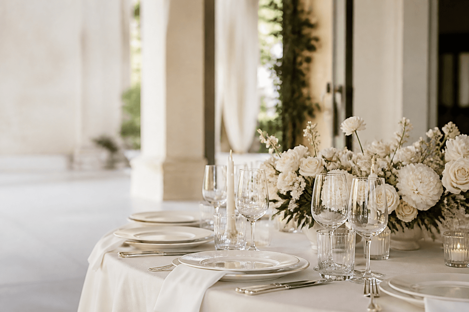 JOY TABLEWARE wedding setting